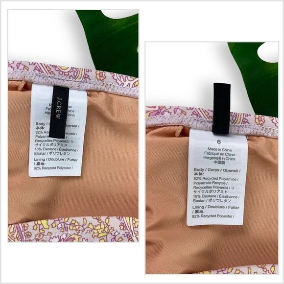 J. Crew Eco Plunge V-Neck One-Piece Swimsuit in Beach Paisley - Picture 9 of 9